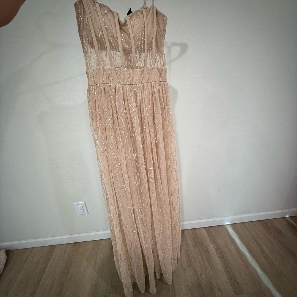 Windsor Nude and Gold Maxi Dress - Picture 2 of 3